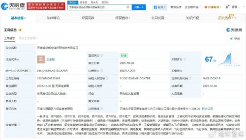 天津城投成立低空經(jīng)濟研究院，注冊資本500萬推動工程技術(shù)研發(fā)